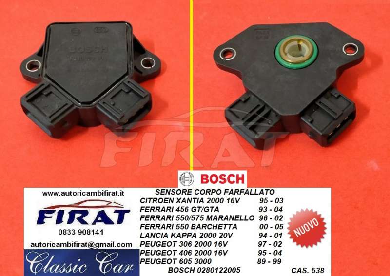SENSORE CORPO FARFAL. CITROEN-FERRARI-LANCIA-PEUGEOT (0280122005